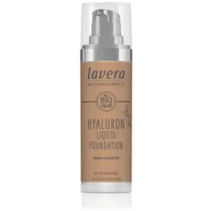 lavera Hyaluron Liquid Foundation - Warm Almond 06 - Fonds de teint - Cosmétiques naturels - végan - sans silicones - Acide hyaluronique naturel - 30ml pas cher