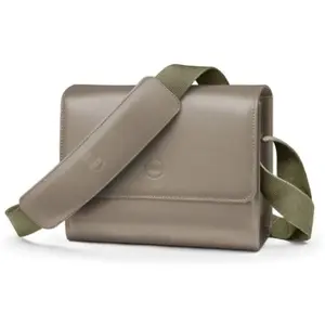 Leica Sac d'épaule cuir taupe pas cher