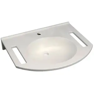 Geberit, Lavabo, Lavabo public   60 x 55 cm   Avec trop-plein   Blanc ... pas cher