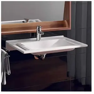 Geberit, Lavabo, Système de sonorisation   70 x 55 cm   Avec batterie   Blanc (550 mm, 550 mm) pas cher