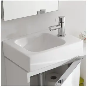 Comparateur de prix : Geberit iCon Lave-mains sans trop plein, avec trou pour robinet à droi...