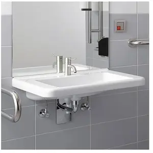 Geberit, Lavabo, Keramag Renova Nr. 1 Comfort, lavabo, accessible en fauteuil roulant, 600x550 mm, avec trou pour (550 mm, 600 mm) pas cher