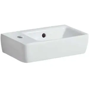 Comparateur de prix : Geberit Renova Compact fontein compact met kraangat links met overloop...