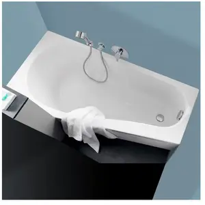 Geberit Renova inbouw hoekbad met ligzijde links en hoek rechts 160x75x42cm wit acryl pas cher