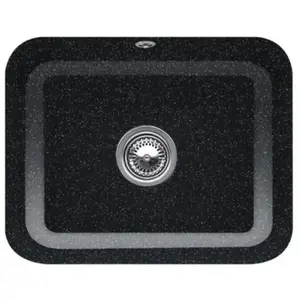 Evier 1 bac VILLEROY ET BOCH Cisterna 60C Chromite CeramicPlus avec vidage auto