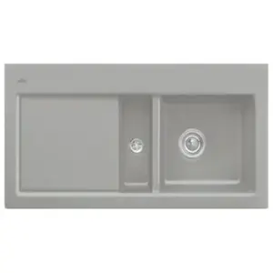 Evier - VILLEROY & BOCH - Subway 60 - 1 cuve 1/2 - Egouttoir à gauche ...Vendu parcdiscount