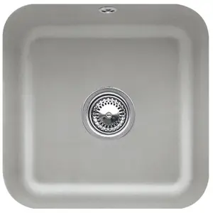 Evier - VILLEROY & BOCH - Cisterna 50 - 1 bac - Fossile - Vidage automatique pas cher