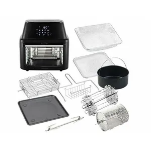 ROSENSTEIN & SOHNE Friteuse numérique XXXL à air chaud & four chaleur tournante avec accessoires pas cher