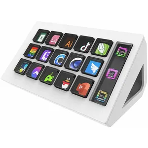 XYSTEC Contrôleur de streaming avec 15 touches macro personnalisables - blanc pas cher