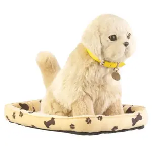 Infactory Chien en peluche avec détecteur de mouvement et de contact pas cher