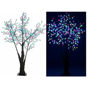 LUMINEA Arbre à LED, 180 cm avec 336 fleures lumineuses multicolores - IP44 pas cher