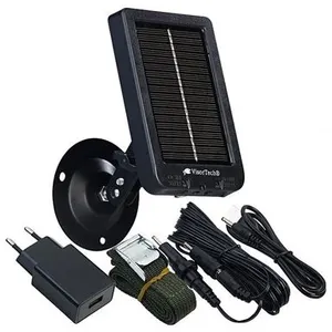 VISORTECH Panneau solaire avec batterie 3000 mAh pour caméra nature