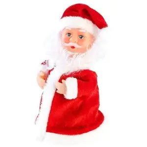 INFACTORY Père Noël chantant et dansant ''Rocking Santa'' 16 cm pas cher