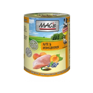MAC's adulte superfood 6 x 400 g - dinde, myrtilles pas cher