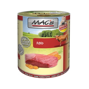 6x800g MAC's dinde, myrtilles - Pâtée pour chat pas cher