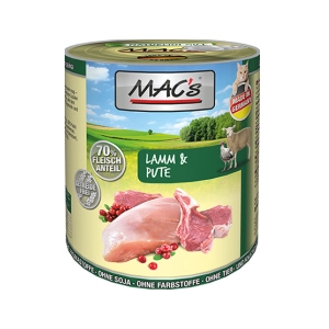 MAC's 6 x 800 g pour chat - agneau, dinde pas cher