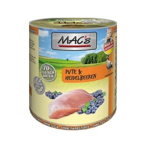 Comparateur de prix : MAC's 6 x 800 g pour chat - dinde, boeuf, myrtilles