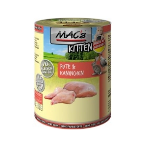 MAC's 6 x 400 g pour chat - kitten (dinde, lapin) pas cher