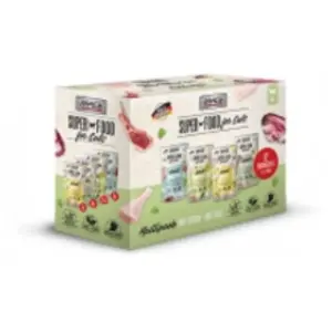 MAC's Mac’s Kattenvoer Natvoer Maaltijdzakjes - Mixpack Vlees - 12 x 100g pas cher