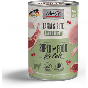MAC's 6 x 400 g pour chat - agneau, dinde pas cher
