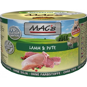 MAC's 6 x 200 g pour chat - agneau, dinde pas cher
