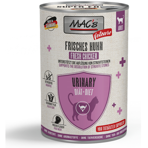 6x400g Vetcare Urinary poulet frais MAC's CAT nourriture humide pour chat pas cher