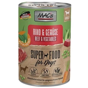 MAC's 6 x 400 g pour chien - boeuf, légumes