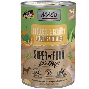Comparateur de prix : MAC's 6 x 400 g pour chien - volaille, légumes