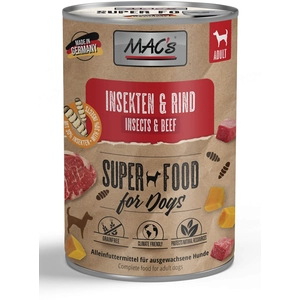 MAC's 6 x 400 g insectes pour chien - insectes, boeuf pas cher