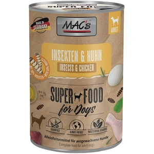 MAC's 6 x 400 g insectes pour chien - insectes, poulet pas cher