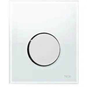 Urinoir Bedieningsplaat TECE Loop Glas Wit 10,4x12,4 cm (met glanzend ...