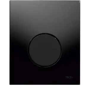 Urinoir Bedieningsplaat TECE Loop Glas Zwart 10,4x12,4 cm (met zwarte ...