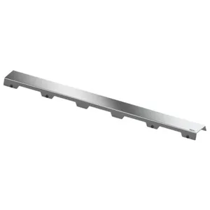 TECE, Rigole de douche, Drainline Grille design "steel II", acier inoxydable brossé (700 mm) (700 mm)