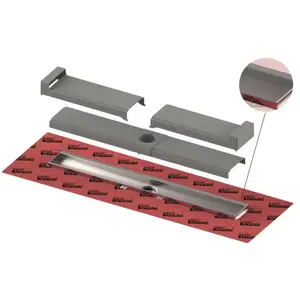 Tece TECEdrailine-Evo - Douchegoot Evo 80 cm, voor wandmontage, besche...
