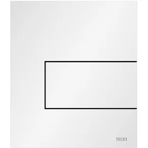 TECE TECEsquare urinoirbedieningsplaat met cartridge metaal, wit mat, ...