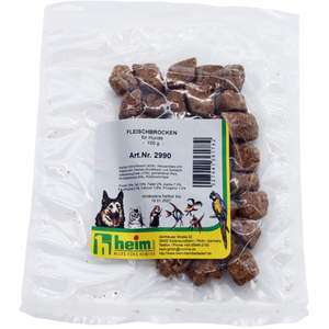 100g de friandises pour chien Heim en morceaux de viande pas cher