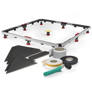 MEPA, Receveur de douche, Cadre de montage universel pour douches plates rectangulaires avec isolation phonique pas cher