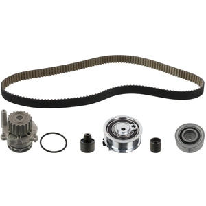 FEBI BILSTEIN Pompe à eau + kit de courroie de distribution pour VOLKSWAGEN: Touran, Golf Cabriolet, Tiguan, Golf, Caddy, Jetta, Eos (Ref: 45116)