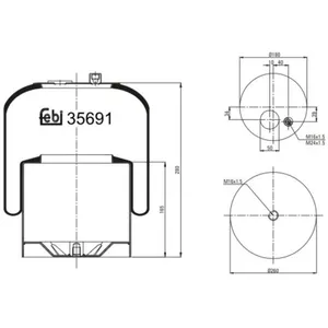 FEBI BILSTEIN Soufflet à air, suspension pneumatique (Ref: 35691)