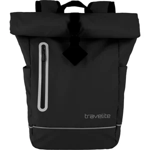 travelite Unisex Basics Sac à dos enroulable Motif avion, Noir, 48 cm,...