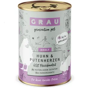 Grau menu gourmand sans céréales 6 x 400 g pour chat - poulet, coeurs ... pas cher