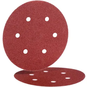 Disque abrasif appliqué BW115 VELOURS 150 GR.80 6 TROUS - HERMES - 638... pas cher