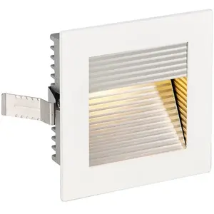 SLV Big White FRAME CURVE LED, inbouw armatuur, vierkant, mat wit, warmwit LED, pas cher