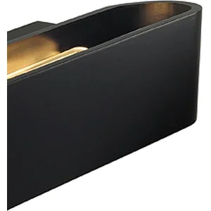 SLV - OSSA R7S 300 applique oval noir mat R7s 118mm max 120W upetdown - 151410 pas cher
