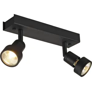 SLV PURI 2 plafondlamp Spotlamp 1x100W Zwart 147370 pas cher