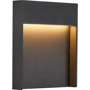 SLV 1002952 Applique Éclairage pour Murs, allées, entrées, Spot LED saillie d'extérieur, Lampe de jardin/IP65 3000/4000K 14W 460lm, Aluminium, 14 W, Luminaire Mural Flatt 3000K Anthracite