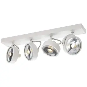SLV KALU CW Applique murale et plafonnier/éclairage mural intérieur, spot mural, spot de plafond / GU10 75 W Blanc pas cher