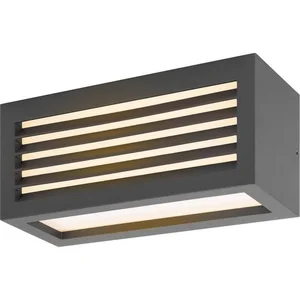 SLV Luminaire mural et plafond BOX_L / éclairage pour murs, chemins, entrées, spot LED extérieur, lampe de jardin, spot de plafond / IP54 3000 K 19 W 600 lm Anthracite