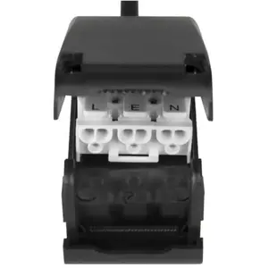 SLV, Applique + plafonnier, 1007372 NEW TRIA 68, Plafonnier encastré, carré GU10, noir (GU10) pas cher