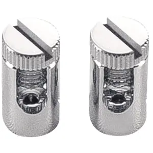 SLV Alimentation pour câble tendu T.B.T, chrome, 2 pièces, max. 25A pas cher